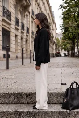 Siyah Balon Kol Bolero Hırka — Siyah