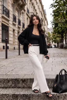 Siyah Balon Kol Bolero Hırka — Siyah