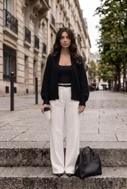 Siyah Balon Kol Bolero Hırka — Siyah