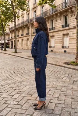 Chaqueta Bomber Oversize de Ante Sintético Marrón Chocolate para Mujer